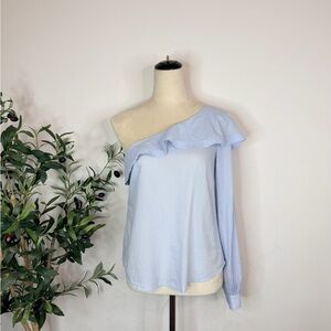 ALC asymmetrical baby blue women top sz 2